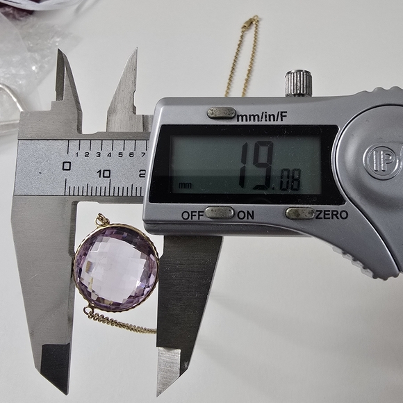 14K Gold Amethyst Solitaire Necklace – A Whisper of Elegance - Picture 6 of 10